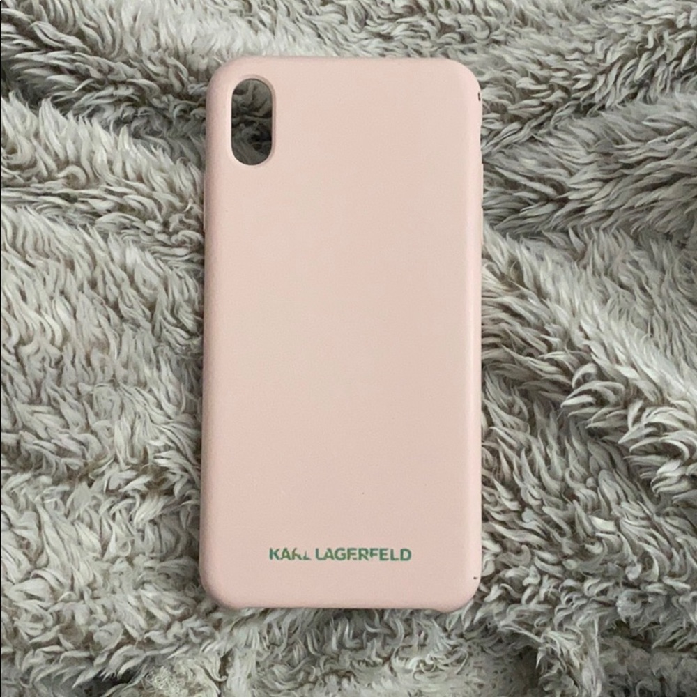 Karl Lagerfeld Pink iPhone XS Max Silicone Case